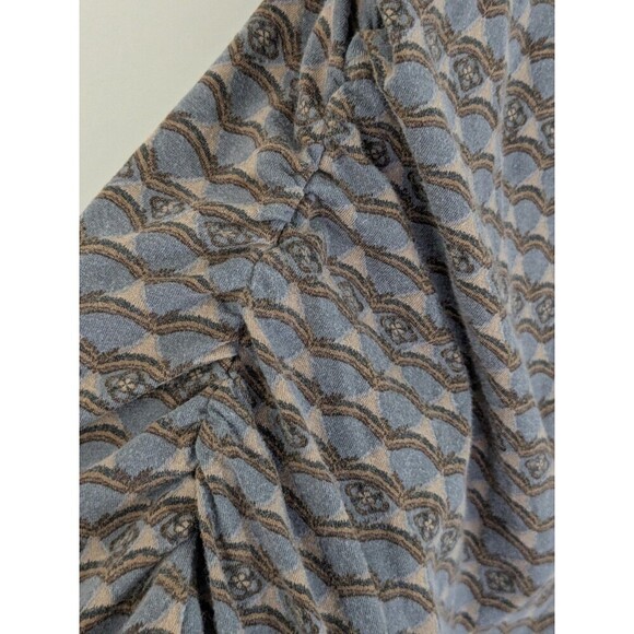 Vintage Y2K Tank Top Cami Shelf Bra Size L Stretch Ruched Sides Boho Hippie - Picture 4 of 7